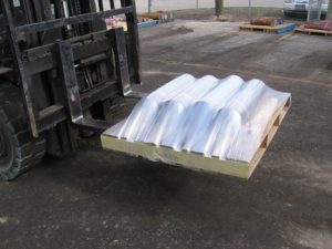 TAB Wrapper Tornado wrapped pallet pipes